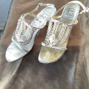COPY - Vintage Made in Florence Amalfi by Rangoni Silver chain sandals.sz7.5